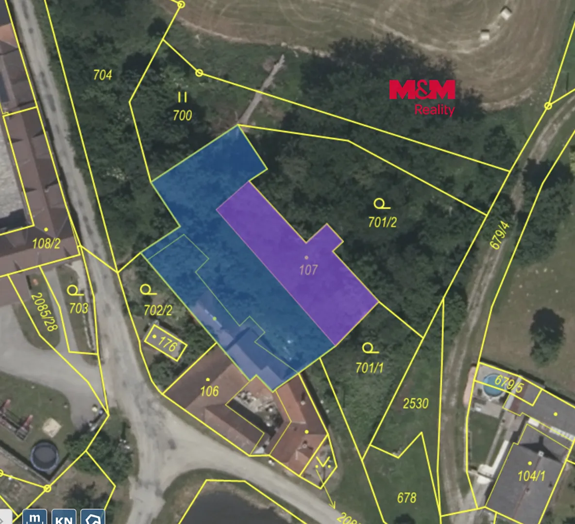 Prodej stavebního pozemku 1018 m²
